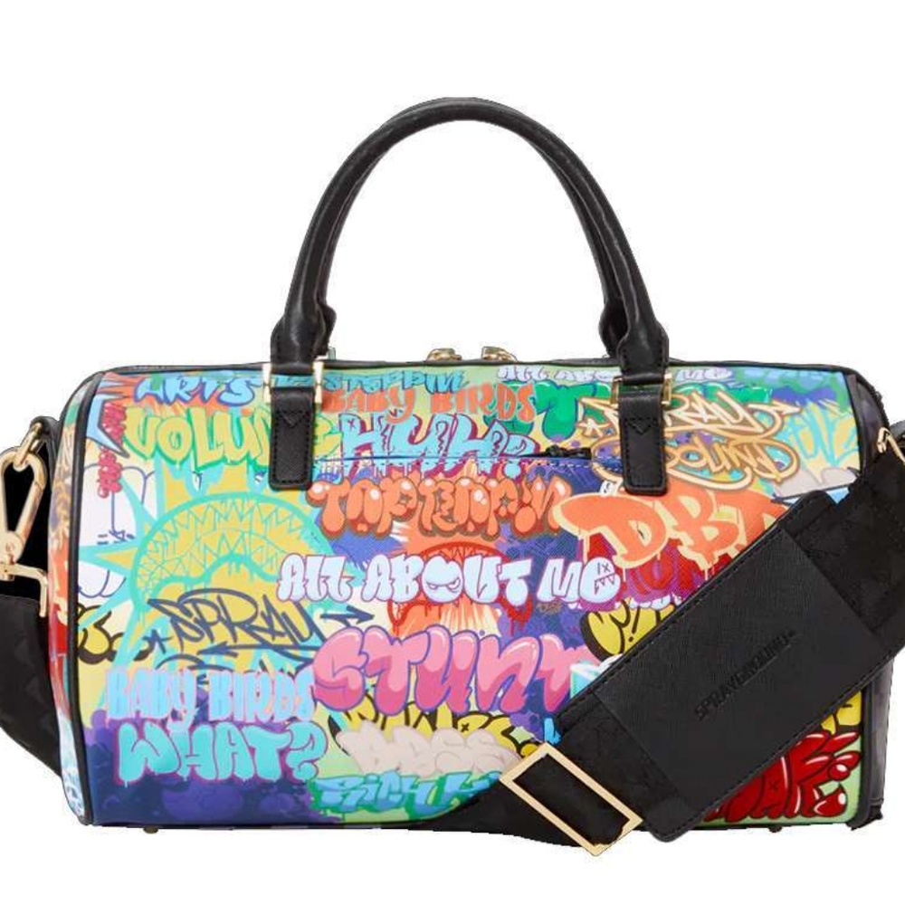 SPRAYGROUND💫 Astromane Shark in Space Mini Duffle Alien invaders , - Picture 2 of 10